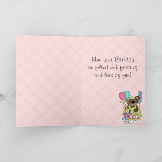 Cute Beer Birthday Kaart (Binnen)