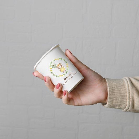 Cute Beer Birthday Papieren Bekers