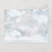 Cute Beer Blauwe Bedankt Winter Baby Foto Geboorte Aankondigingskaart (Achterkant)