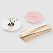 Cute Beer Blush Pink Greenery Girl Baby shower Handwaaier (Niet-gemonteerd)