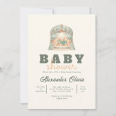 Cute Beer Boho Baby shower Kaart (Voorkant)