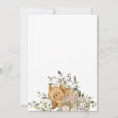 Cute Beer Botanical Ribbon Baby shower Kaart (Achterkant)