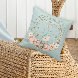 Cute Beer Botanische naam Baby Boy Nursery Kussen