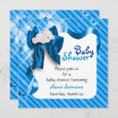 Cute beer boy baby shower kaart (Voorkant / Achterkant)