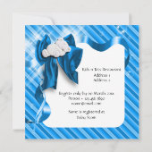 Cute beer boy baby shower kaart (Achterkant)