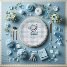 Cute Beer Boy Pset Blue Papieren Bordje