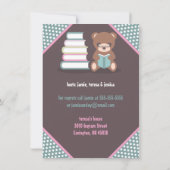 Cute Beer Breng een Book Baby Shower-uitzending Kaart (Achterkant)