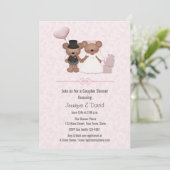 Cute Beer Bride en Groom Couples Shower Kaart (Staand voorkant)