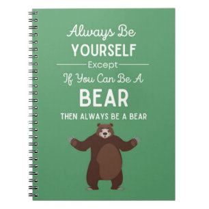 Cute Beer Cadeaus Humor Meme Grappige Gag Dierlijk Notitieboek