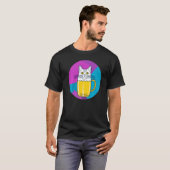 Cute Beer Cat Part Cat and Part Beer glass T-shirt (Voorkant volledig)