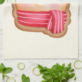 Cute Beer Cookie Afbeelding WInter ThMED Theedoek (Gevouwen)