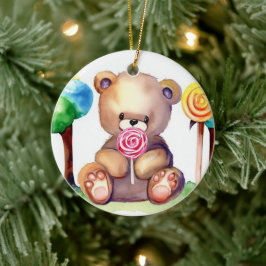 Cute Beer Cub Keramisch Ornament