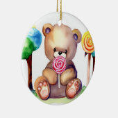 Cute Beer Cub Keramisch Ornament (Rechts)