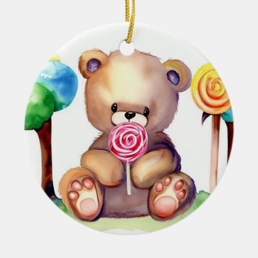 Cute Beer Cub Keramisch Ornament (Voorkant)