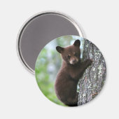 Cute Beer Cub Round Fridge Magnet (Voorkant / Achterkant)