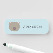 Cute Beer Custom Student Naamplaatje (In situ)