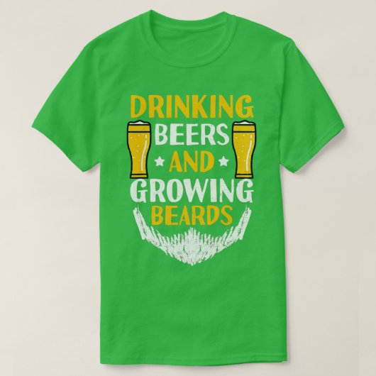 Cute Beer Drink bieren T-shirt (Design voorkant)