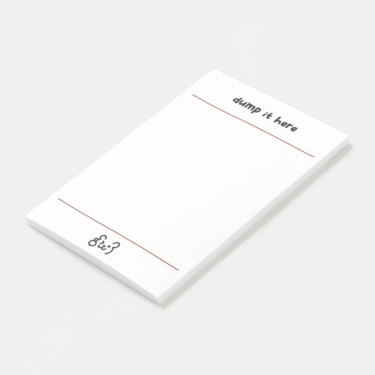 Cute beer dump het hier post-it® notes (Schuin)