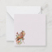 Cute Beer Enjoing Honey Notitiekaartje (Achterkant)