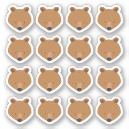 Cute Beer Face Animal Sticker