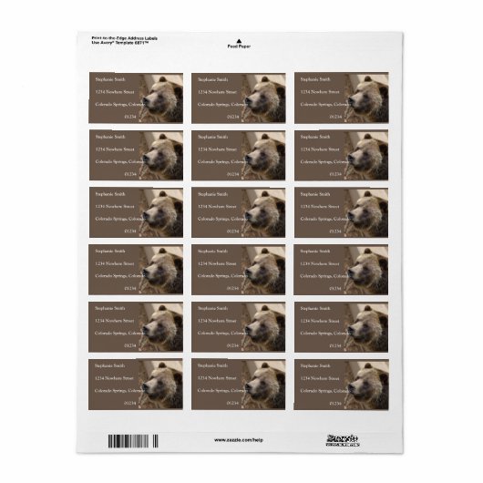 Cute Beer Face Etiket (Full Sheet)