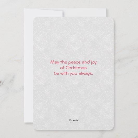 Cute Beer Face Red Scarf en Rosy Cheeks Kerstmis Feestdagenkaart (Achterkant)