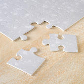 Cute Beer Face Red Scarf en Rosy Cheeks Kerstmis Legpuzzel (Zijkant)