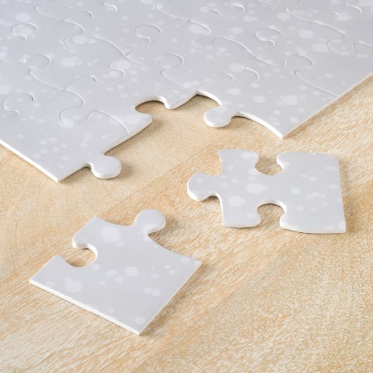 Cute Beer Face Red Scarf en Rosy Cheeks Kerstmis Legpuzzel (Zijkant)