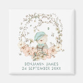  Cute Beer Fantasienaam Datum geboorte Boy Magneet (Voorkant)