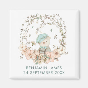 Cute Beer Fantasienaam Datum geboorte Boy Magneet