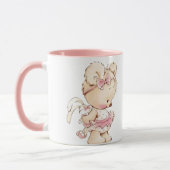 Cute beer gedrukte koffie mok (Links)