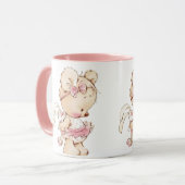 Cute beer gedrukte koffie mok (Voorkant links)