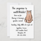 Cute beer gender onthullen partijuitnodiging kaart (Voorkant)