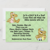 Cute Beer Gender Release Party Kaart (Achterkant)