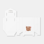 Cute Beer Girl Baby shower Favor Box Bedankdoosjes (Uitgevouwen)