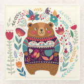 Cute Beer Glazen Onderzetter (Voorkant)