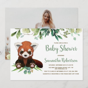 Cute Beer Greenery Eucalyptus Baby shower Foto Kaart
