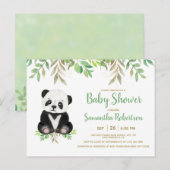 Cute Beer Greenery Eucalyptus Waterverf Neutraal Uitnodiging Briefkaart (Voorkant / Achterkant)