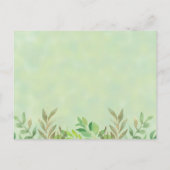 Cute Beer Greenery Eucalyptus Waterverf Neutraal Uitnodiging Briefkaart (Achterkant)