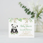 Cute Beer Greenery Eucalyptus Waterverf Neutraal Uitnodiging Briefkaart (Staand voorkant)