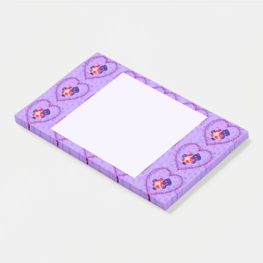 Cute Beer Hart Post-it® Notities Notes (Schuin)