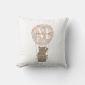 Cute Beer Heet Luchtballonnen Monogram Geslacht Ne Kussen (Voorkant)
