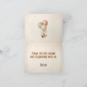 Cute Beer Herfst Verjaardag Bedankkaart (Binnen)