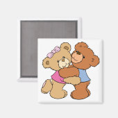 Cute Beer Hug Beren Magneet (Voorkant / Achterkant)