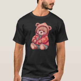 Cute Beer Illustratie Natuur Stijl Ontwerp T-shirt