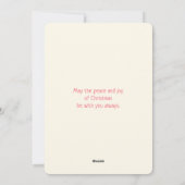 Cute Beer in een Winter Scarf Cookie Tekening Feestdagenkaart (Achterkant)