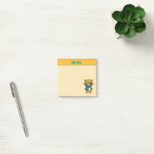 Cute Beer in Hoed Notities Post-it® Notes (Kantoor)