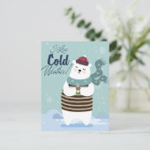 Cute Beer Kalender 2025 Briefkaart (Staand voorkant)