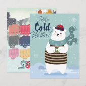 Cute Beer Kalender 2025 Briefkaart (Voorkant / Achterkant)