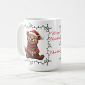 Cute beer Kerst Mok (Voorkant links)